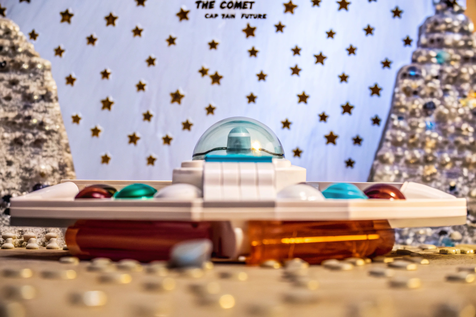 Das Raumschiff "The Comet" als LEGO MOC, inspiriert von Captain Future. LEGO MOC Raumschiff The Comet