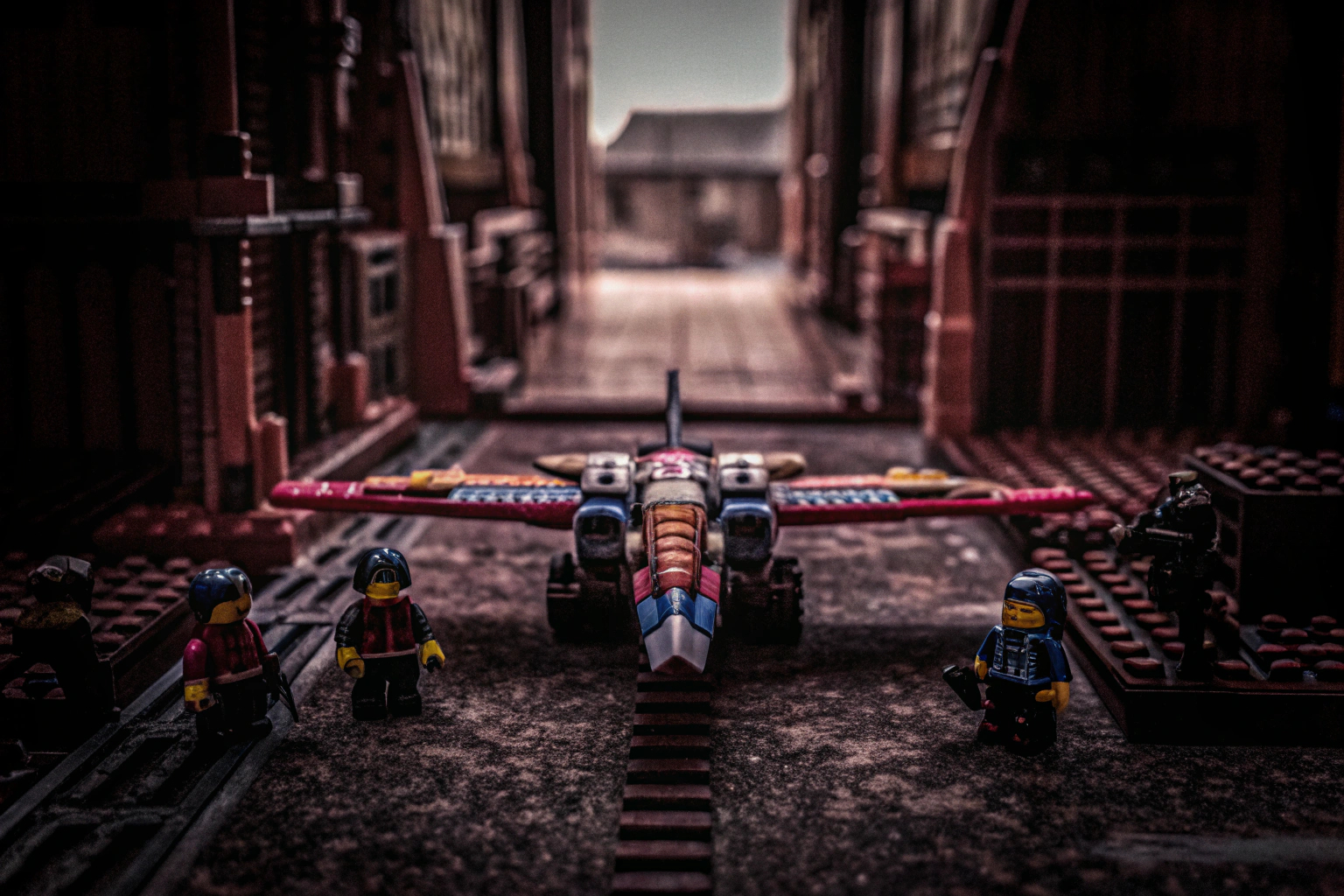 Ein LEGO NINJAGO Set mit einem detaillierten Modell eines Jets. LEGO NINJAGO Jays Donner-Jet EVO