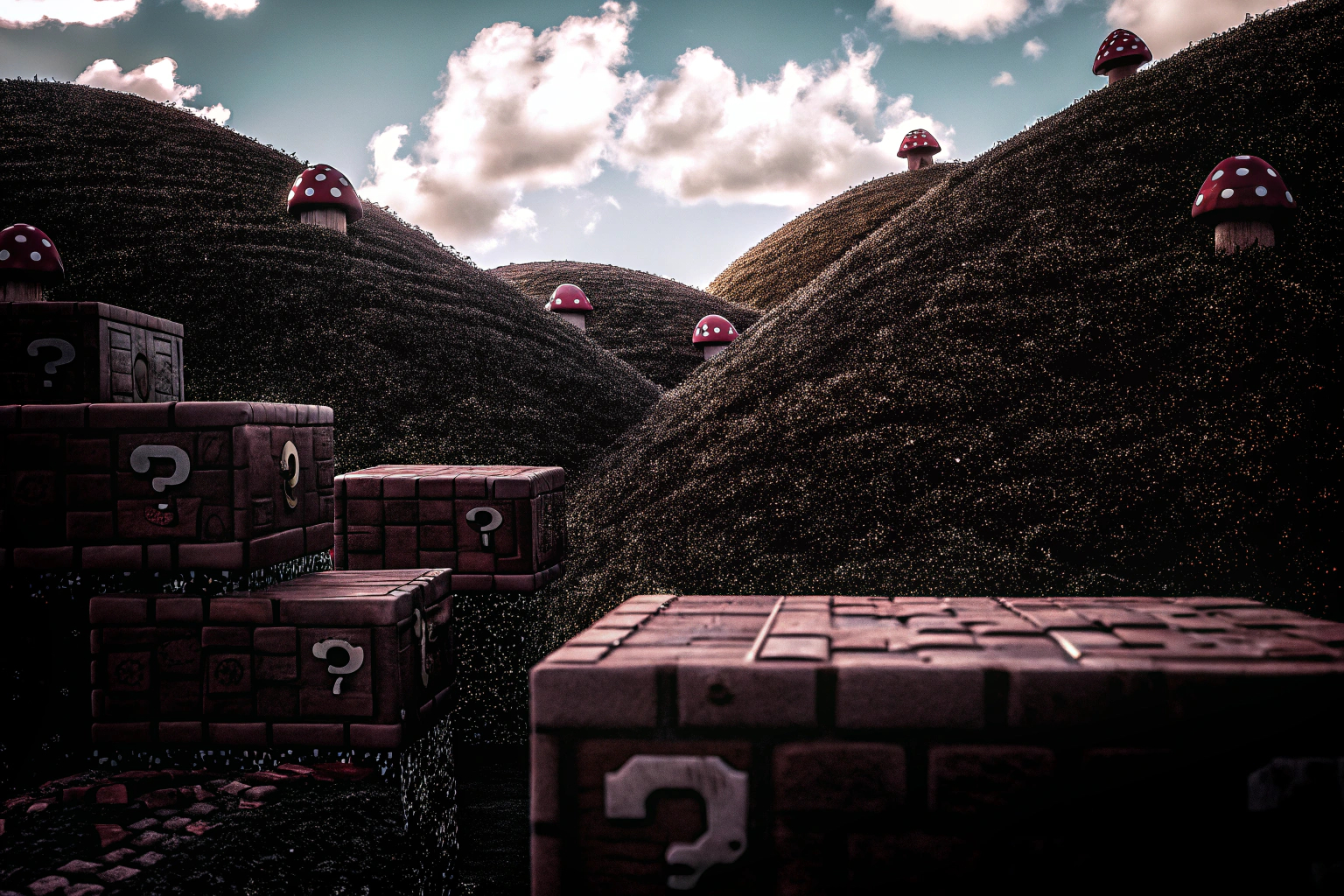 Ein nostalgisches Level aus Super Mario Bros. Wonder, das die ikonische Mario-Welt zeigt. Super Mario Bros. Wonder Level