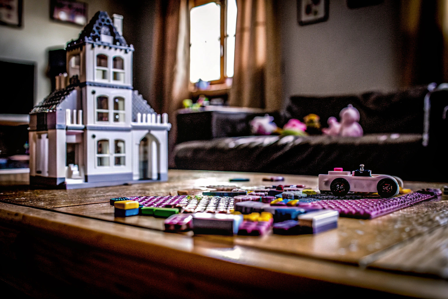Eine Gruppe von Kindern, die mit LEGO Creator 3-in-1 Sets spielen und ihre eigenen Modelle bauen. Kinder spielen mit LEGO Creator Sets