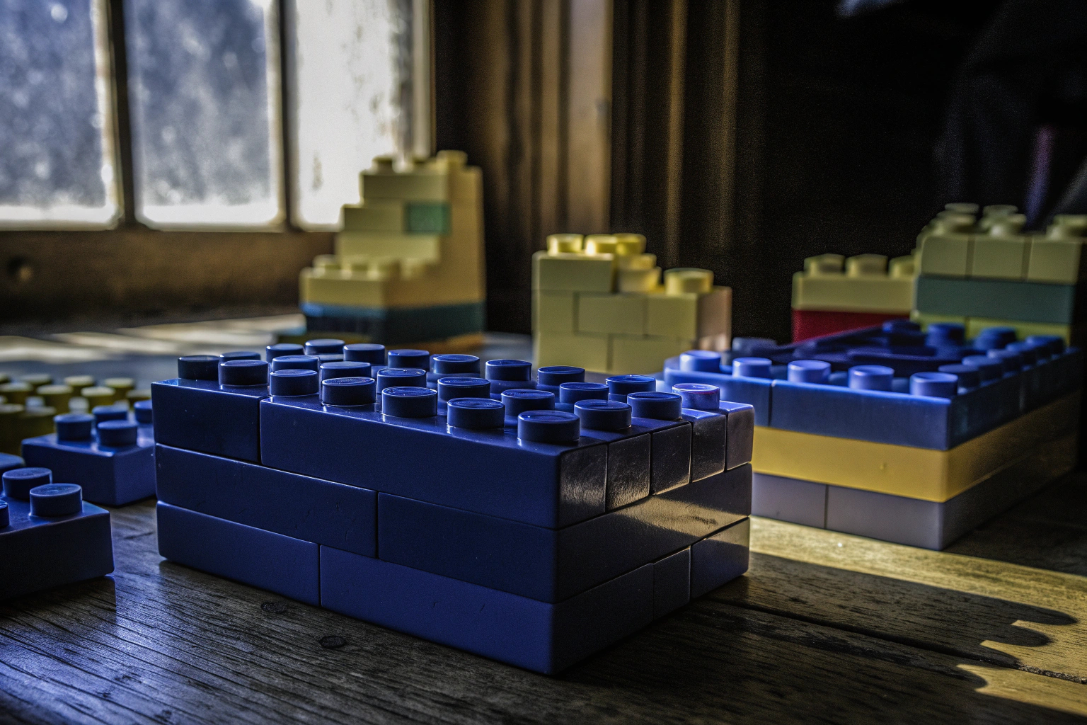 Eine Sammlung bunter LEGO-Bausteine aus der Classic-Serie. LEGO Classic Mittelgroße Bausteine-Box