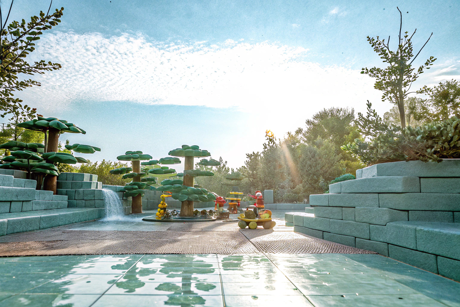 Kinder beim Spielen mit LEGO Outdoor-Abenteuerset. LEGO Outdoor-Abenteuerset