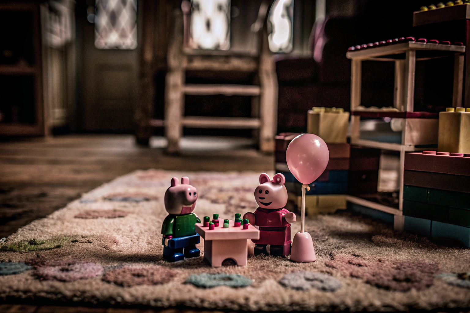 Kinder spielen mit LEGO DUPLO Peppas Geburtstagshaus und entwickeln soziale Fähigkeiten. Kinder spielen mit LEGO DUPLO Peppas Geburtstagshaus