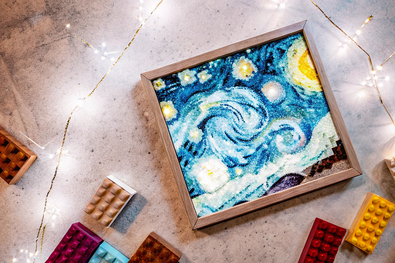 LEGO Art Set, das die Milchstraßen-Galaxie in 3D darstellt, ideal für Weltraumfans. LEGO Milchstraßen-Galaxie