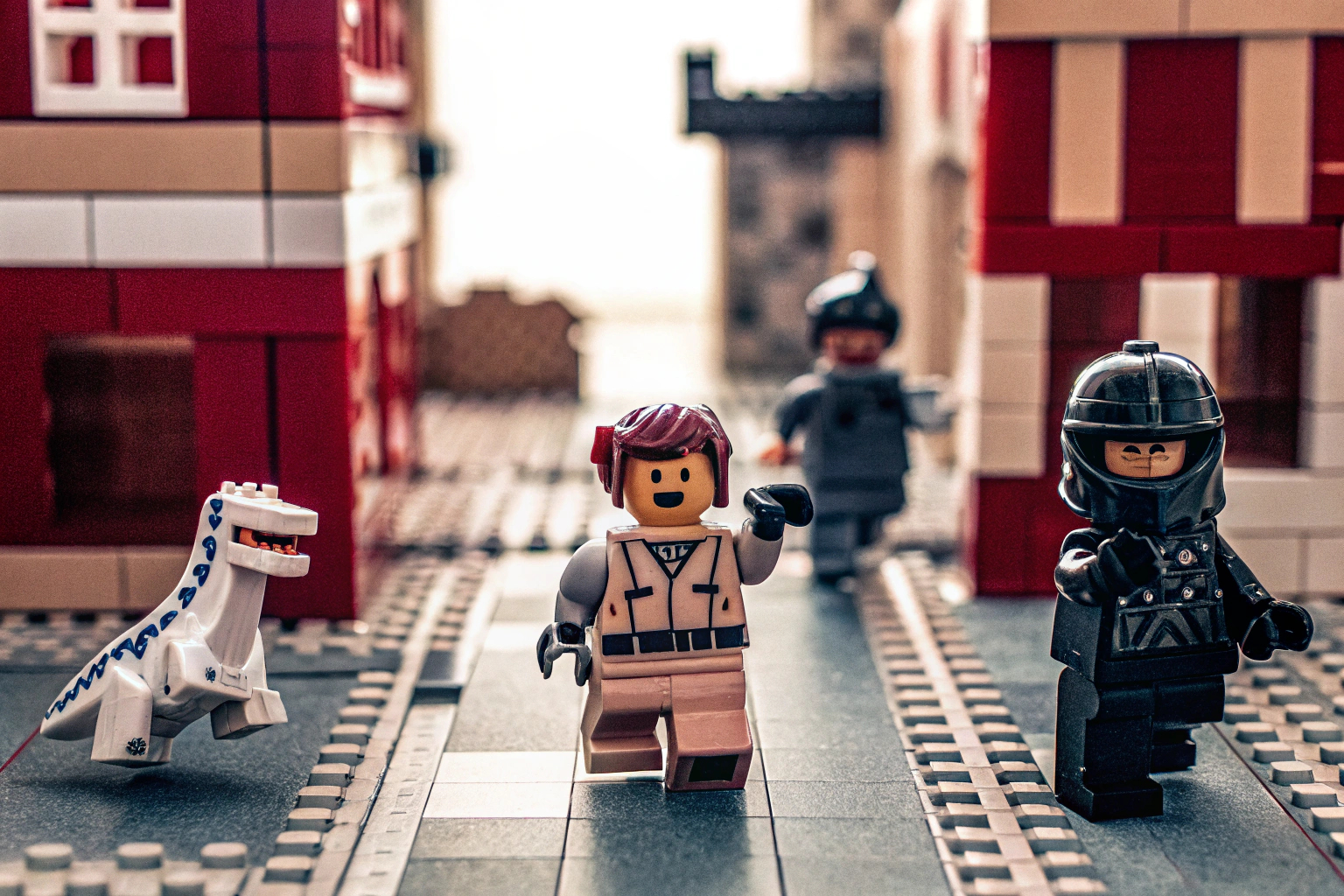 Lego-Filmcharaktere in Aktion Lego-Charaktere in Aktion