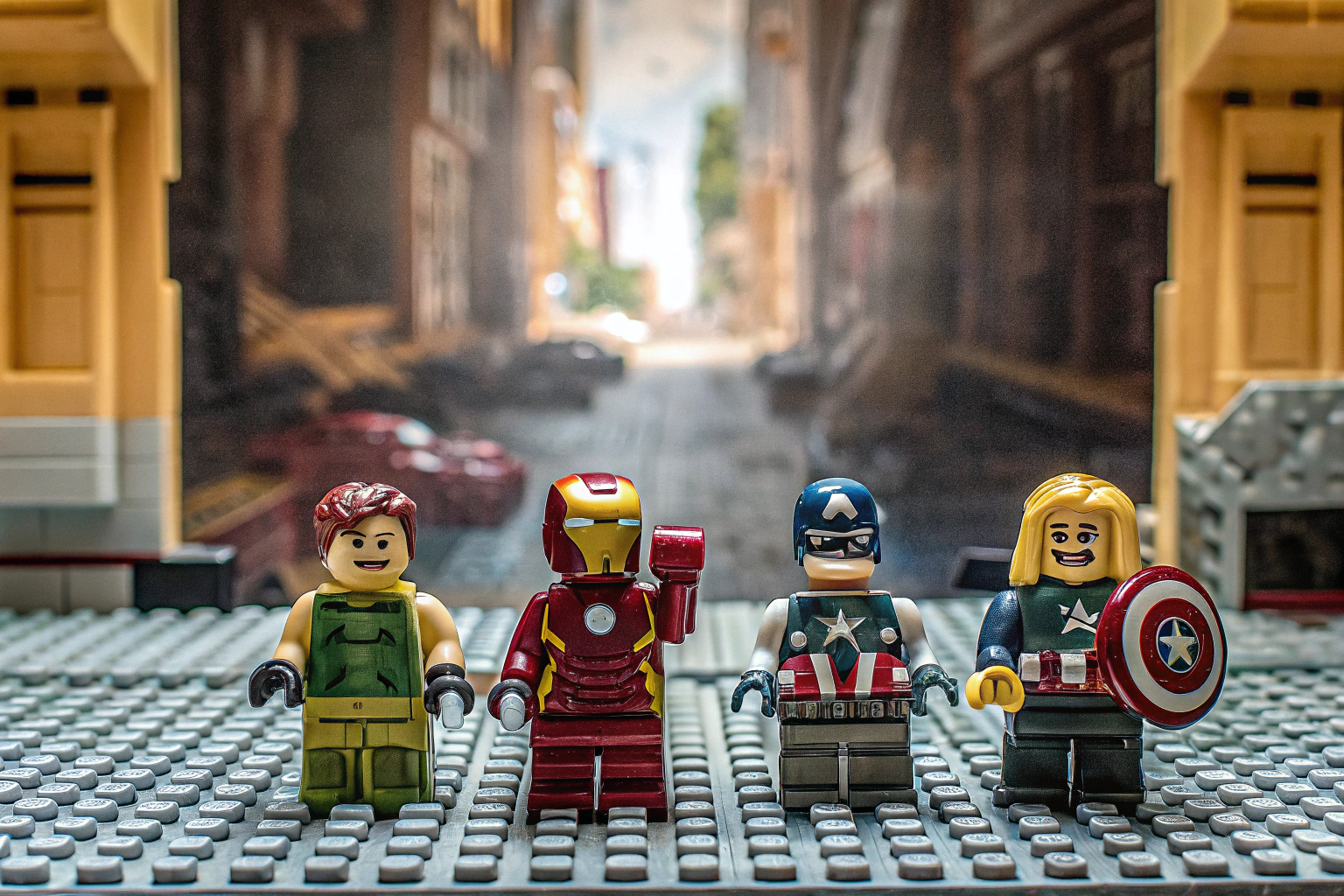LEGO Marvel Avengers Assemble Set mit den Avengers-Minifiguren. LEGO Avengers Assemble Age of Ultron Set