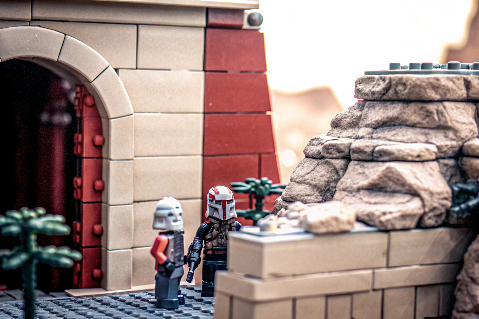 LEGO Star Wars Hinterhalt auf Mandalore Set mit Felsformation und Minifiguren LEGO Star Wars Hinterhalt auf Mandalore