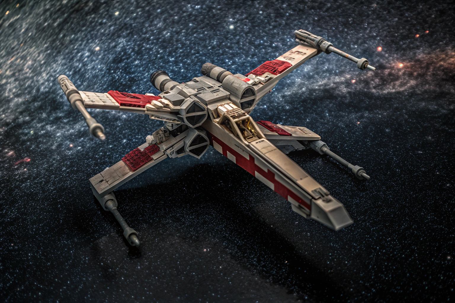 LEGO Star Wars Luke Skywalkers X-Wing Mech im Detail mit beweglichen Teilen LEGO Star Wars X-Wing Mech