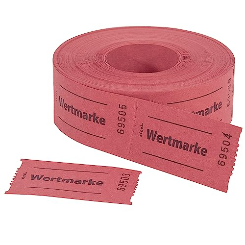 SIGEL GR554 Wertmarken Gutscheinmarken Rolle rot