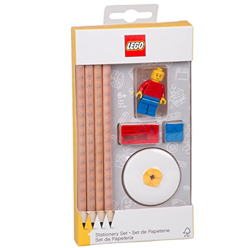 Lego Bleistifte Schreibwaren Set mit Minifigur
