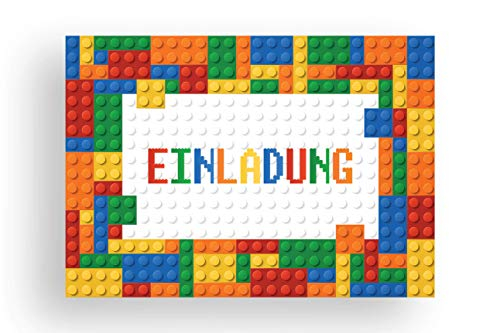 Friendly Fox Einladung Bausteine
