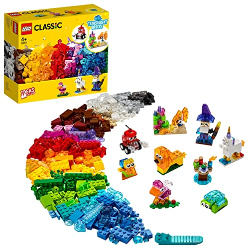 LEGO 11013 Classic Kreativ-Bauset mit durchsichtigen Steinen