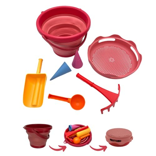 Schildkröt 7in1 Sand Toys Falteimer Set