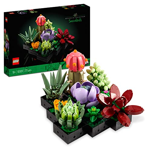 LEGO Icons Sukkulenten Künstliche Blumen Set für Erwachsene