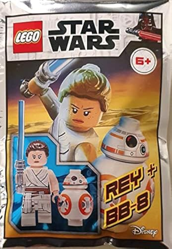 Blue Ocean LEGO Star Wars Rey und BB-8 Minifiguren-Folienpack-Set