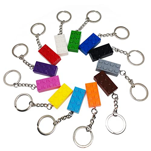 Bymivofun 12 Pcs Brick Keyrings