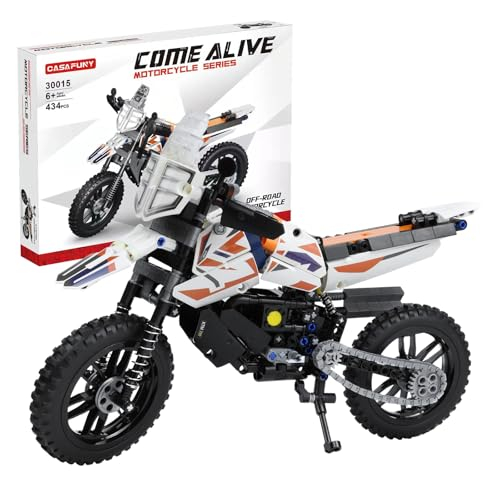 CASAFUNY Technik Motorrad Spielzeug Bausteine