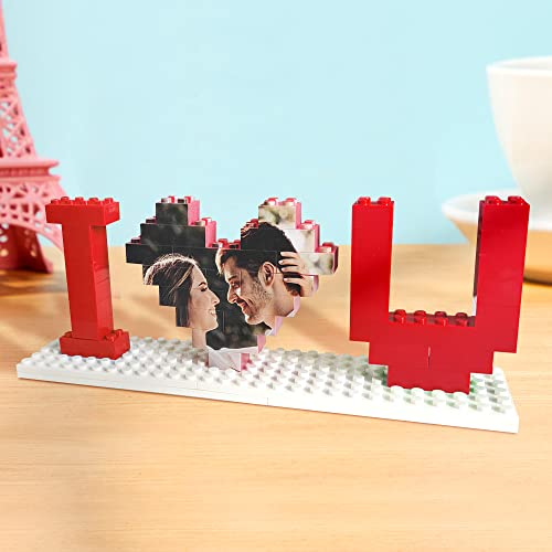 Personalisierte Bausteine mit Foto Puzzle I Love You