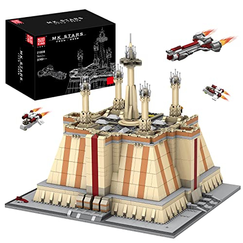 Mould King 21036 MOC A New Hope Jedi-Tempel Crest Raumschiff-Modell