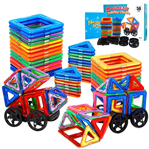 AOUVT 56 Pcs Magnetische Bausteine