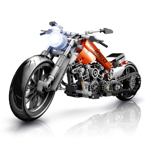 HOGOKIDS Technik Motorrad Bauspielzeug