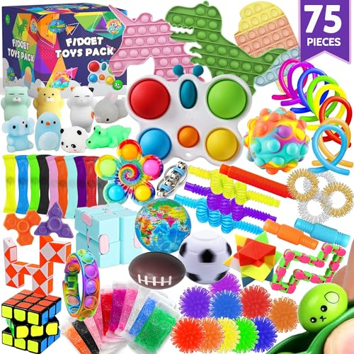 75 Stück Zappeln Spielzeuge für Kinder Partygeschenke