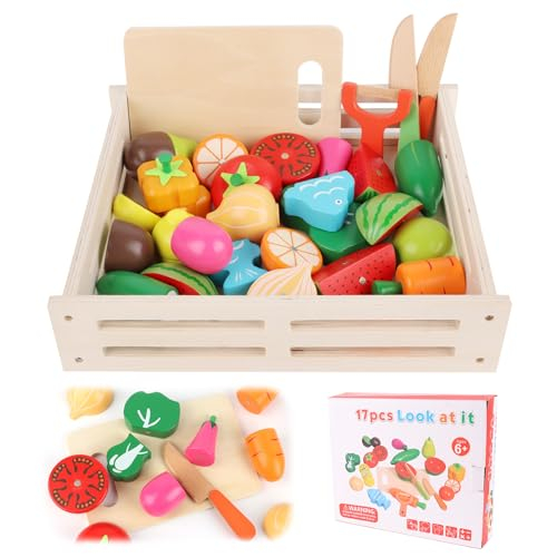 VFANDV Kinderküche, Küchenzubehör aus Holz