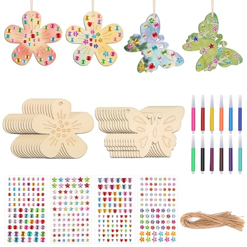 Moosono Bastelset Schmetterling und Blume