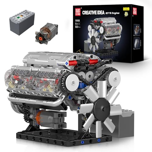Mould King 10088 Technik V-8-Motor Bausteine Modell