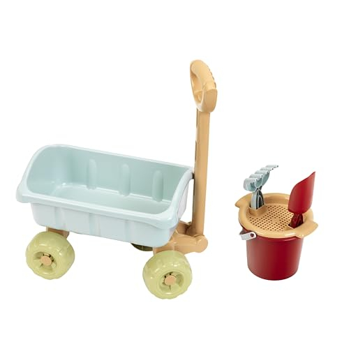 Theo Klein 7687 Bollerwagen mit Eimer-Set