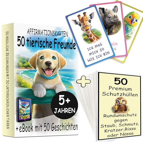 Affirmationskarten Kinder + Schutzhüllen 50 STK.