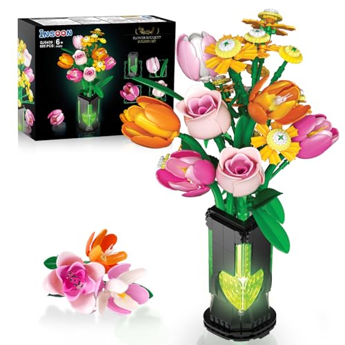 INSOON Blumen Bauspielzeugset