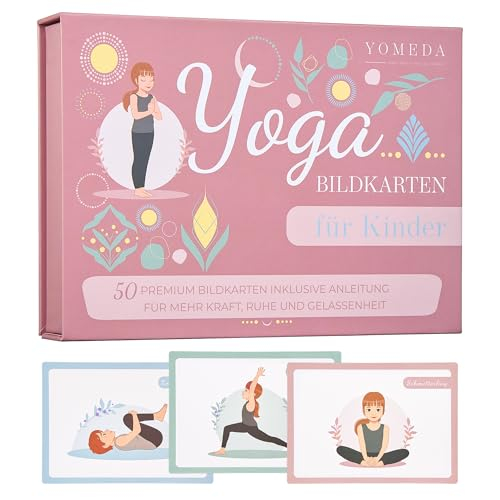 Yomeda 50 hochwertige Kinderyoga Bildkarten