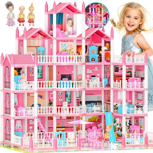 5-stöckiges Traum Puppenhaus