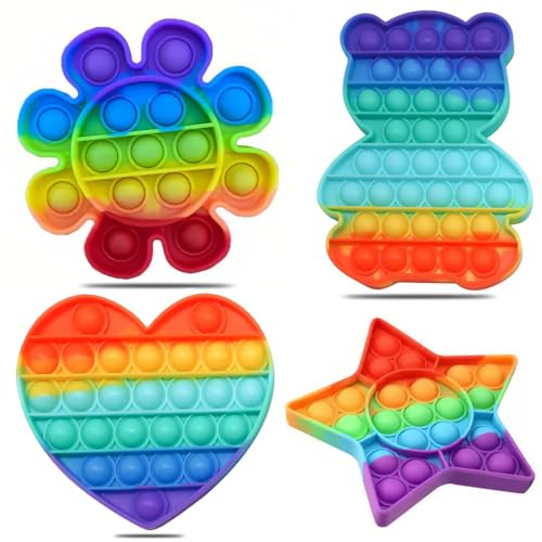 4 Packs Popit Fidget Toy