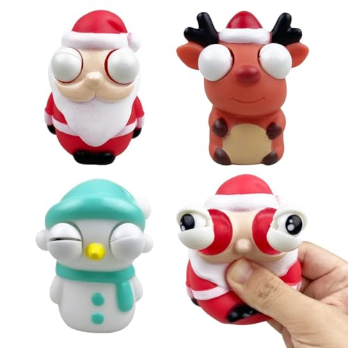 Squishy Weihnachten, 3 PCS Augen Drücken Spielzeug
