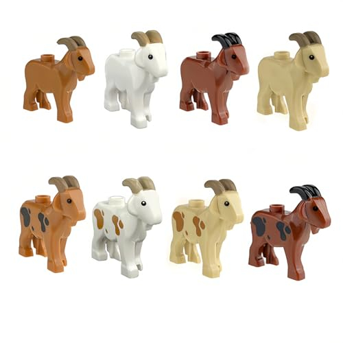 8 Stück Tiere Minifiguren Bausteine Bausatz