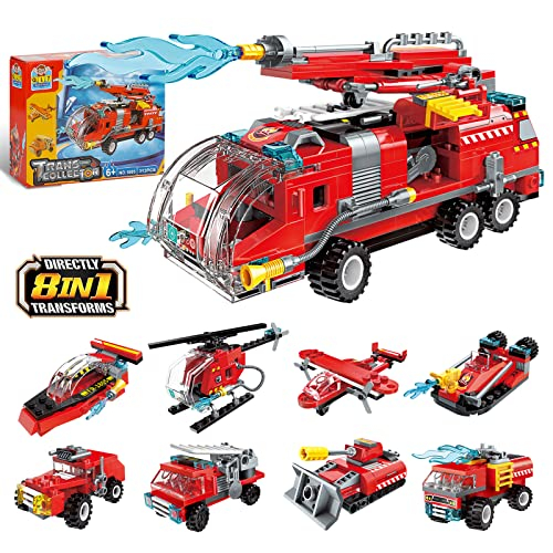QLT City Fire Truck Building Kit für Kinder von 6–12 Jahren
